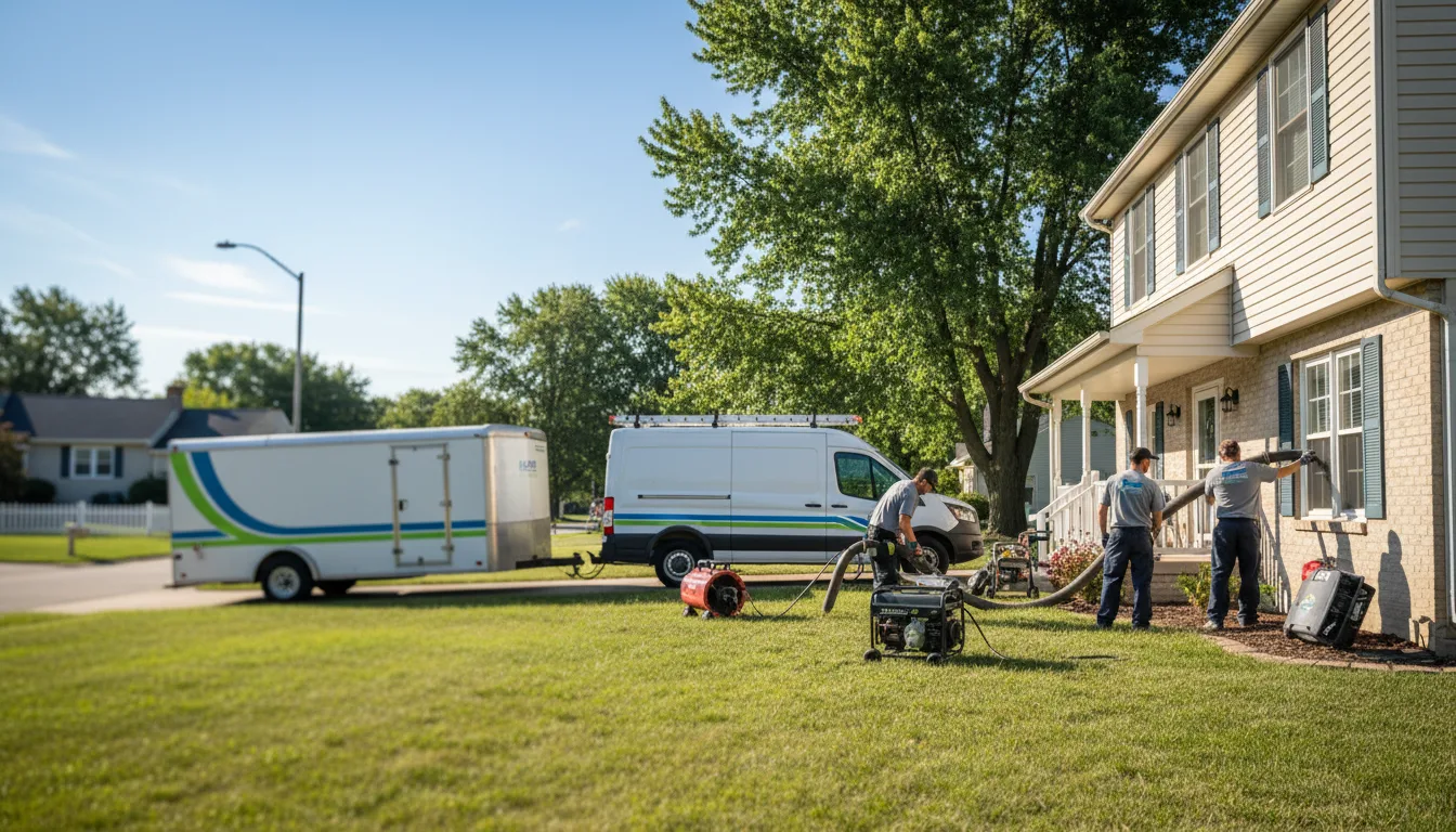Flooded Basement Restoration And Cleanup With Repair in Burdett, KS near me